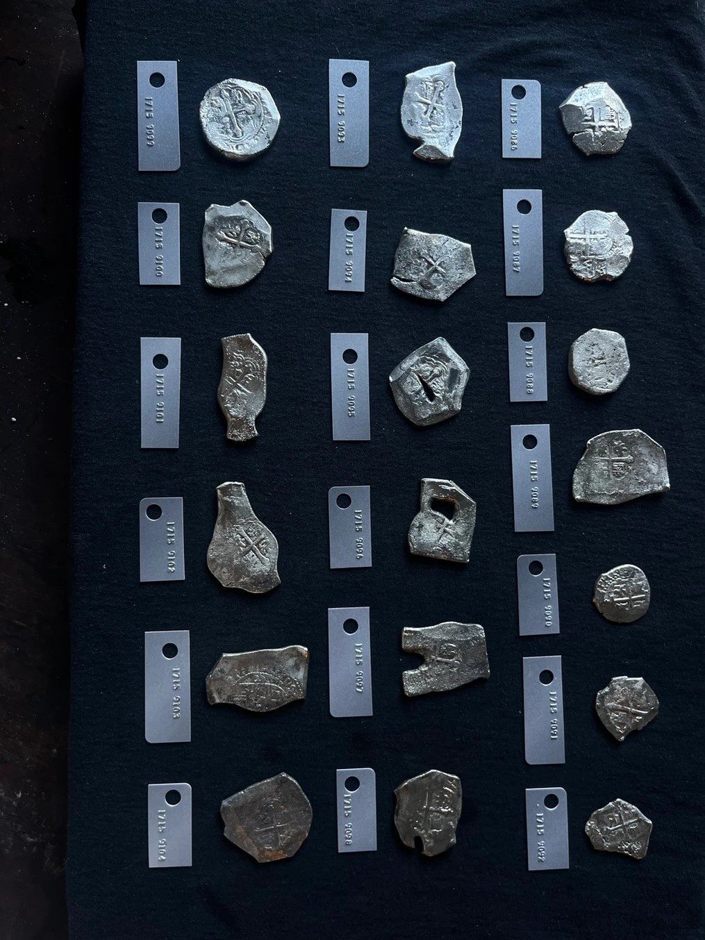 Alcuni reales ripuiti. Credit: 1715 Fleet – Queens Jewels