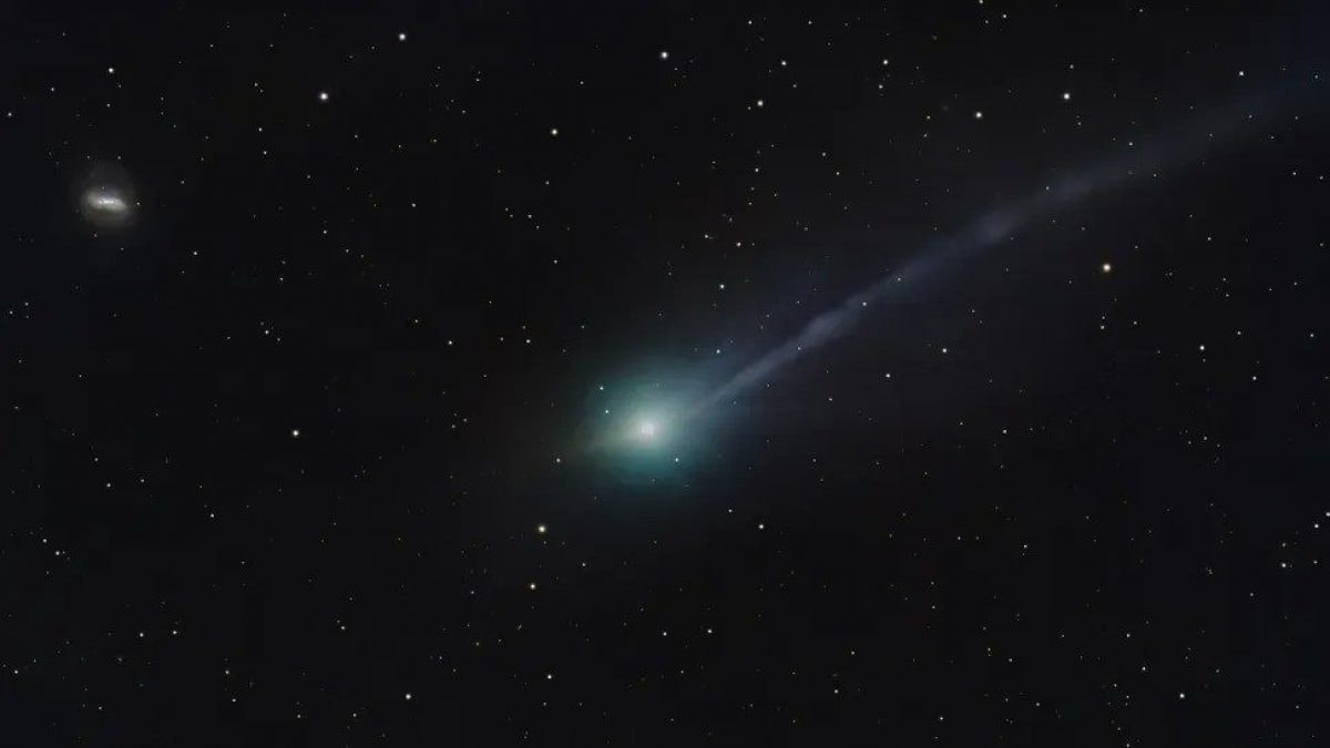 La cometa interstellare 3I/ATLAS ripresa nel cielo del New Mexico. Credit: Satoru Murata / ICQ Comet Observations