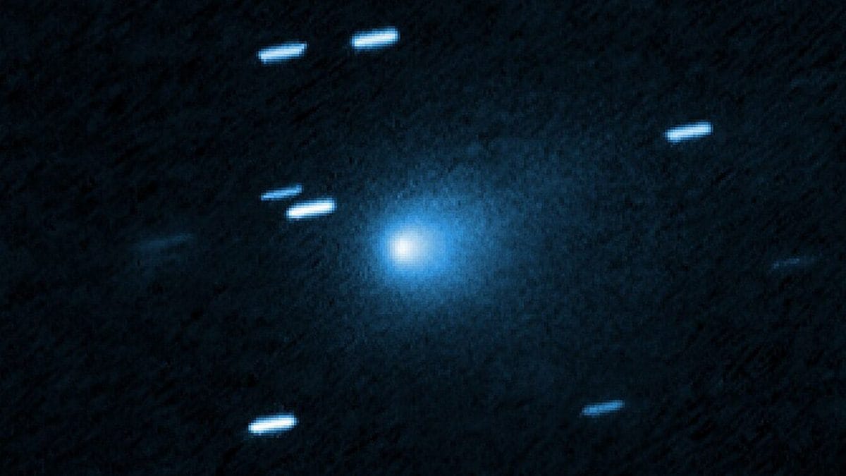 L’oggetto interstellare 3I/ATLAS ripreso dal telescopio spaziale Hubble. Credit: ESA/Hubble