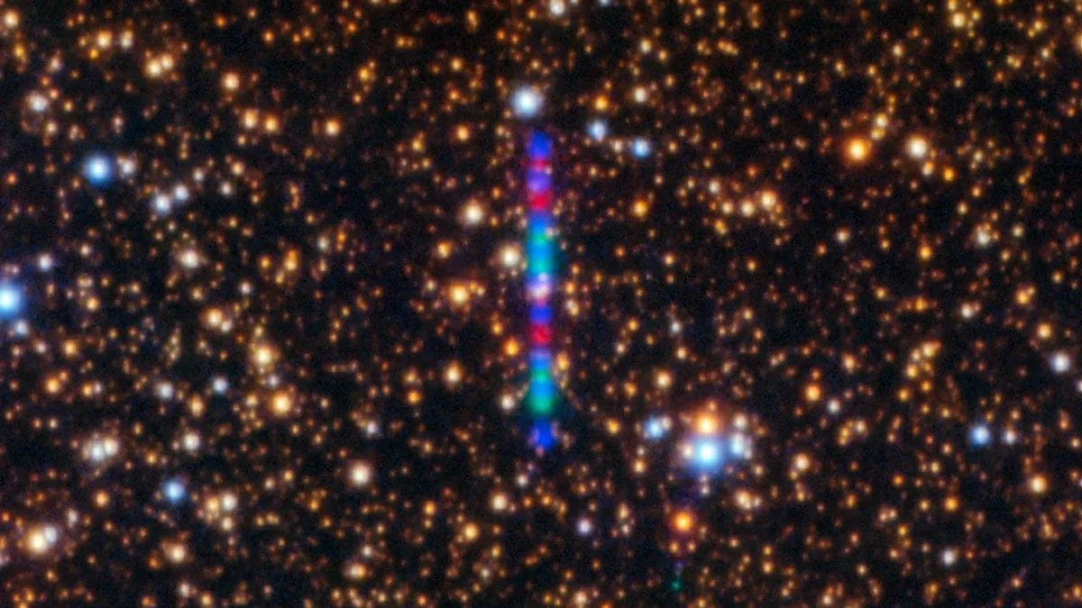 3I/ATLAS fra le stelle. Credit: International Gemini Observatory/NOIRLab/NSF/AURA/K. Meech/ Jen Miller/Mahdi Zamani