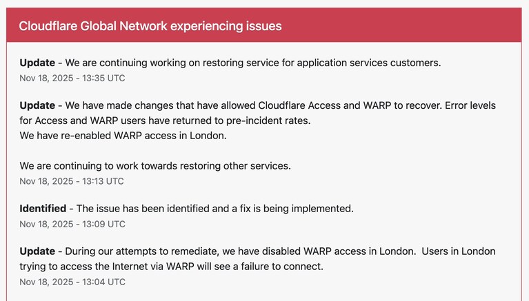 CloudFlare in down: perché ChatGPT, Canva e altri pezzi di internet si ...