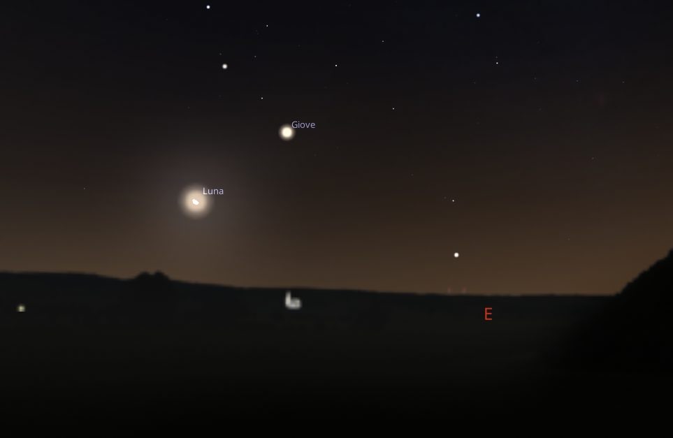 Stasera bellissimo bacio della Luna a Giove: a che ora e come vederlo dall'Italia