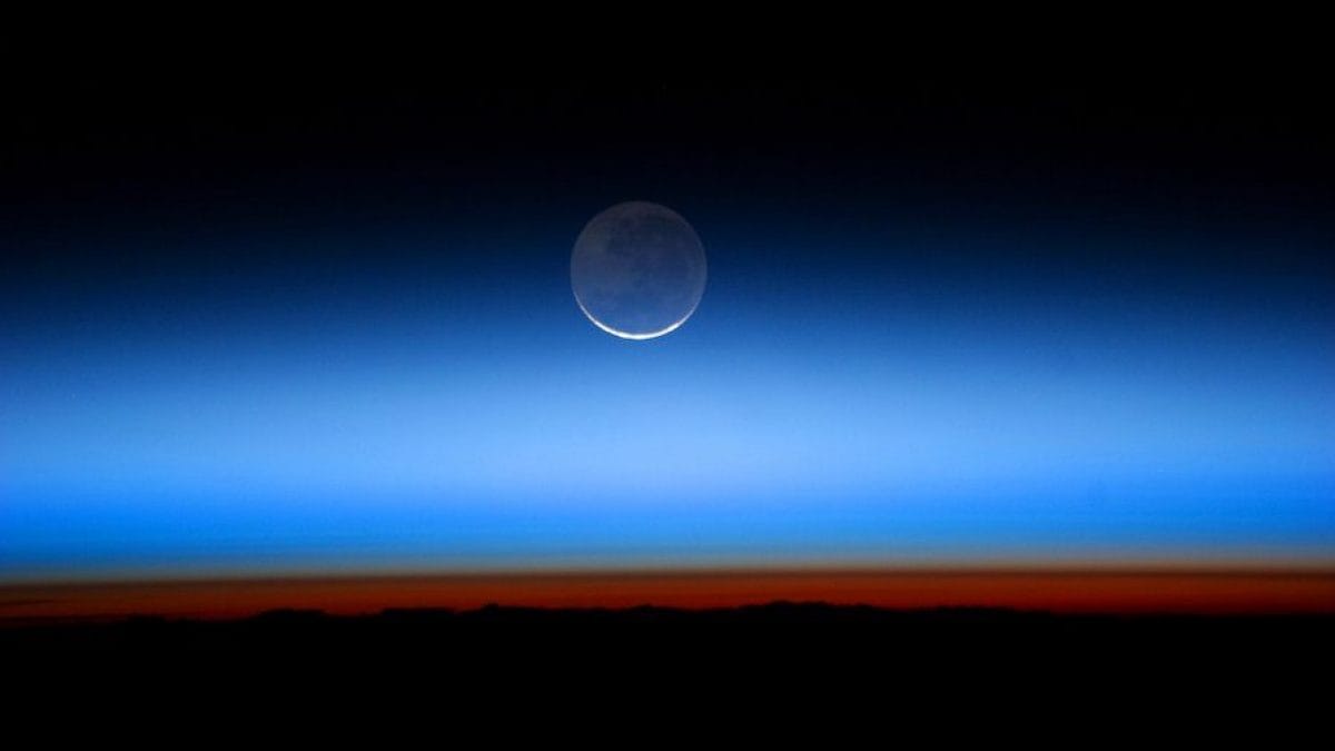 La Luna ripresa dall’ISS. Credit: NASA/ESA