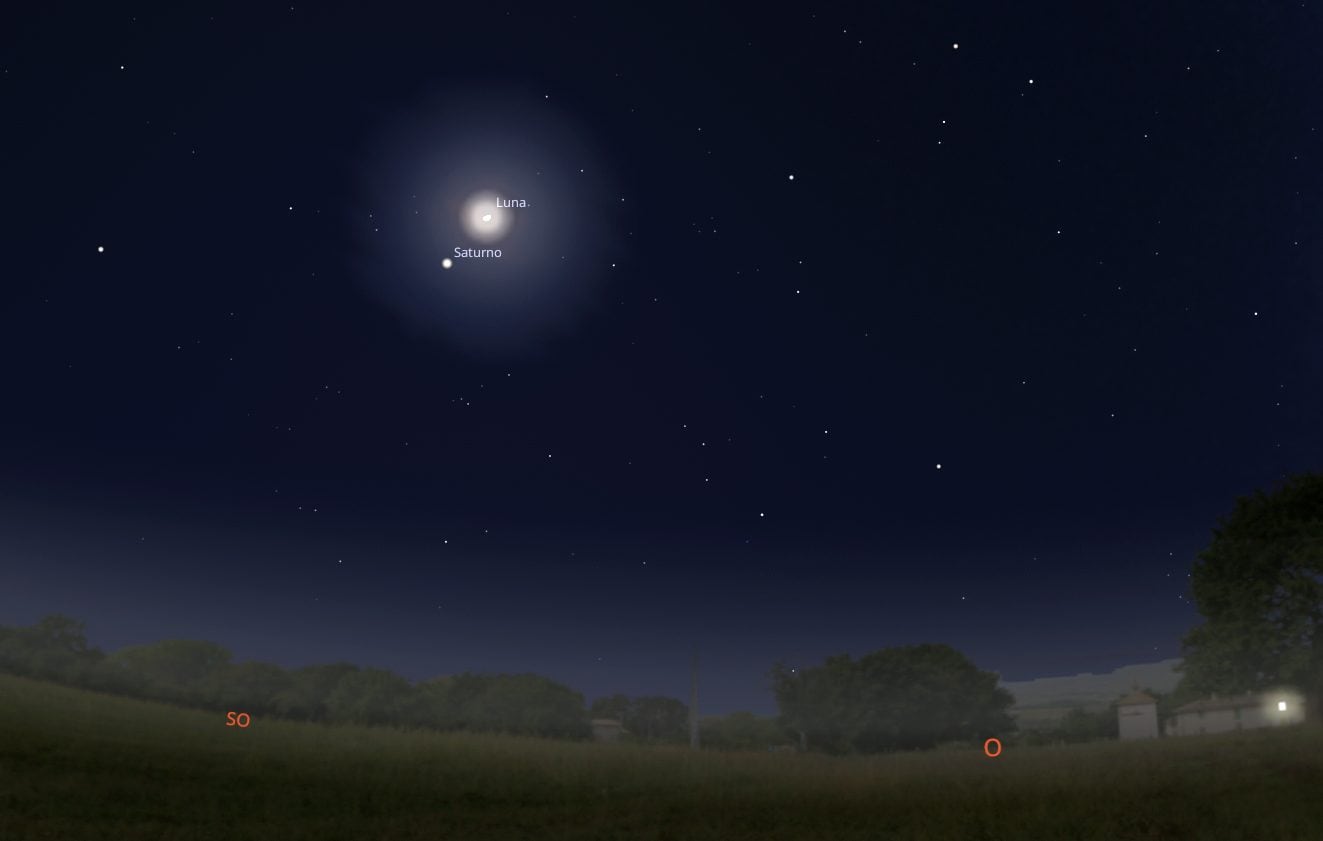 Oggi 29 novembre magnifico bacio della Luna a Saturno: a che ora e come vederlo dall'Italia