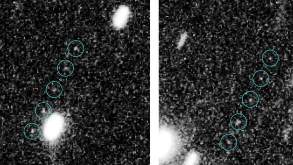 Oggetti della Fascia di Kuipe. Credit: NASA, ESA, SwRI, JHU/APL, New Horizons KBO Search Team