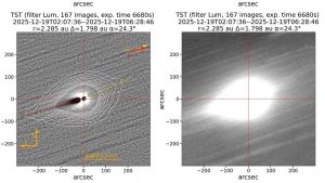 Le particelle di polvere rilasciate da 3I/ATLAS sono comprese tra 1 e 100 micron: perché sono anomale