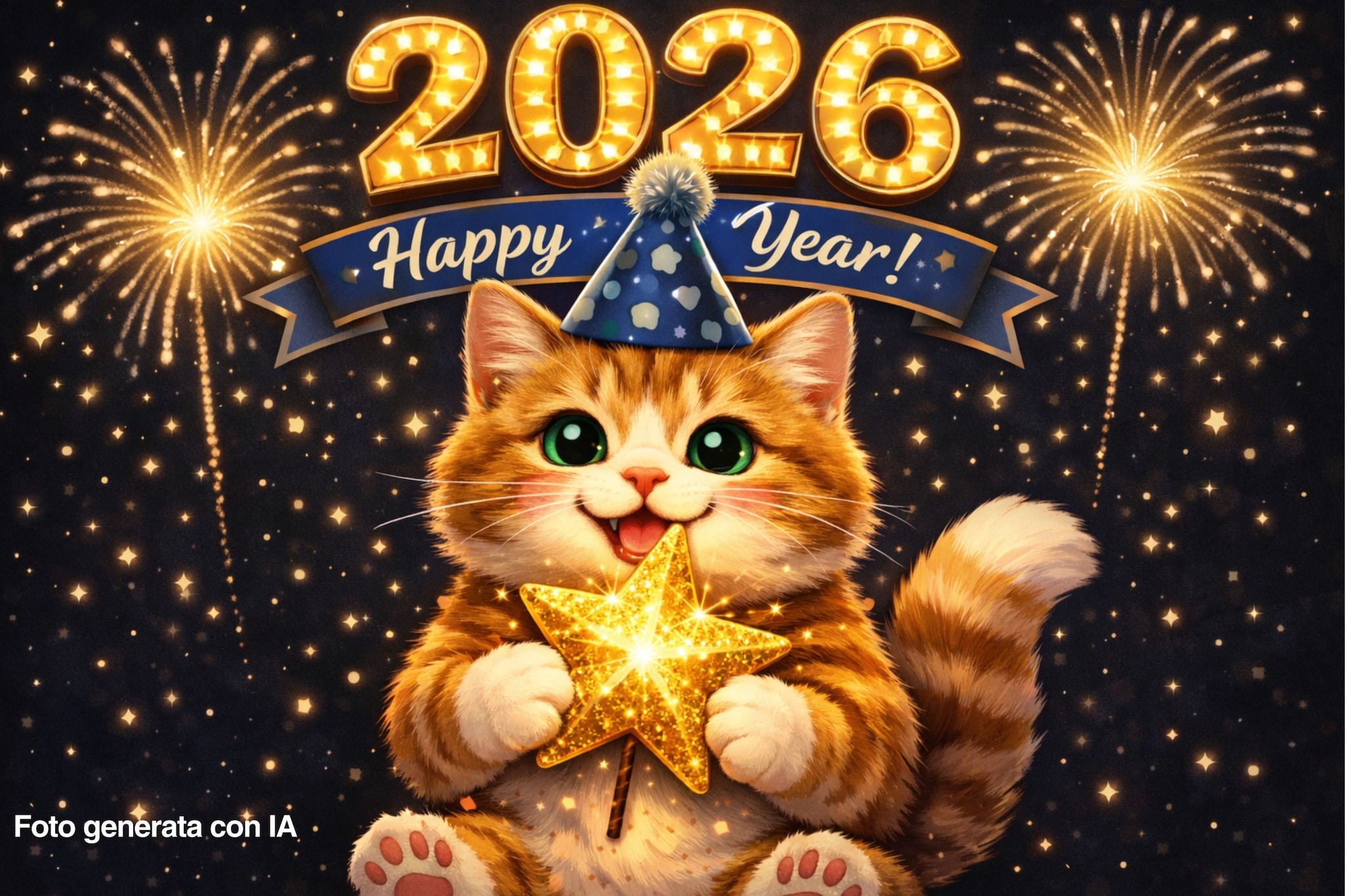 Buon anno 2026, immagini e Gif divertenti per gli auguri di Capodanno da scaricare gratis