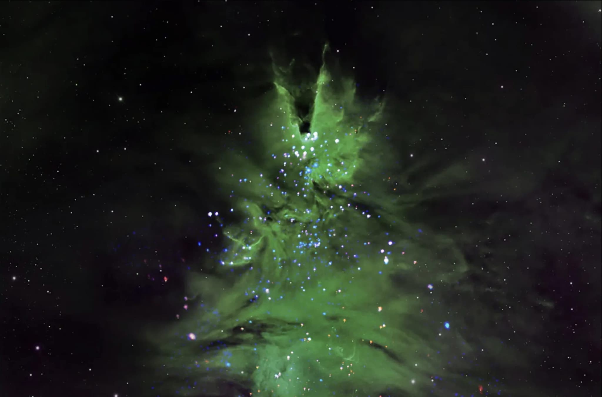 L’albero di Natale più lontano che vedrai oggi: le foto del Cosmic Tree