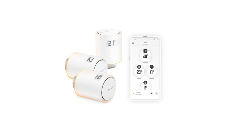 Valvole termostatiche Netatmo Pack 3