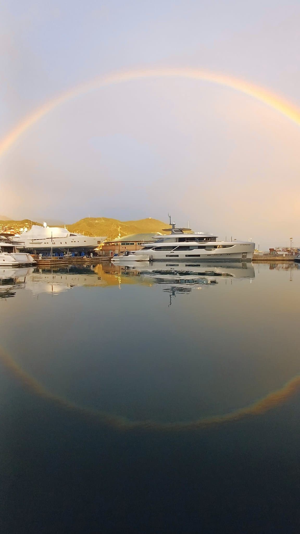 Il cerchio di colori in Liguria. Credit: Gabriella Motta