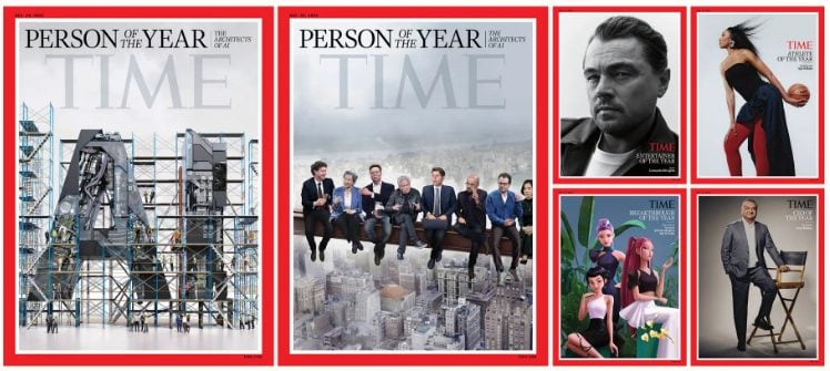 Le copertine del Time dedicate alla Persona dell’Anno 2025 / Credit: Time