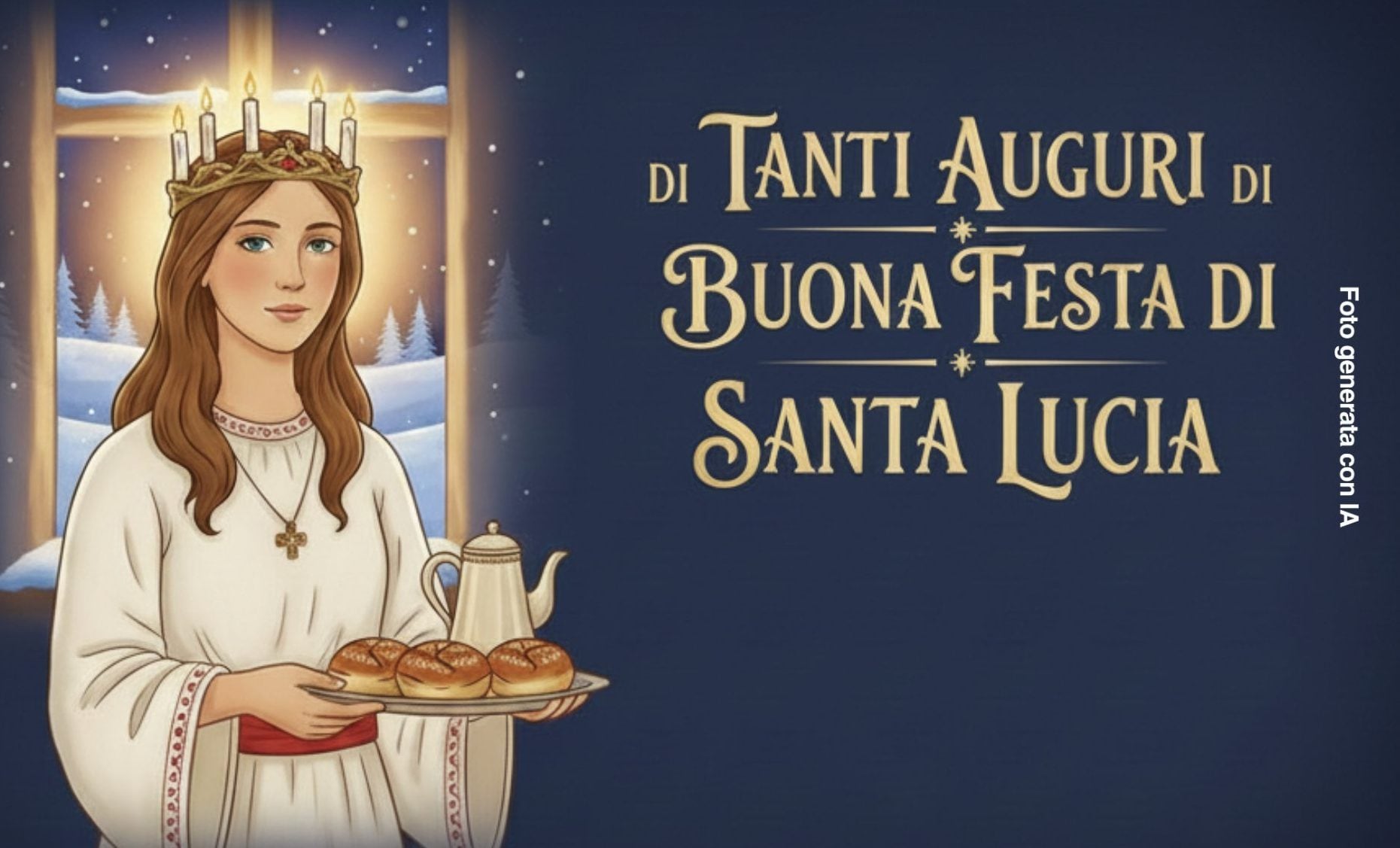 Santa Lucia 2025: immagini e Gif gratis da inviare per gli auguri del 13 dicembre