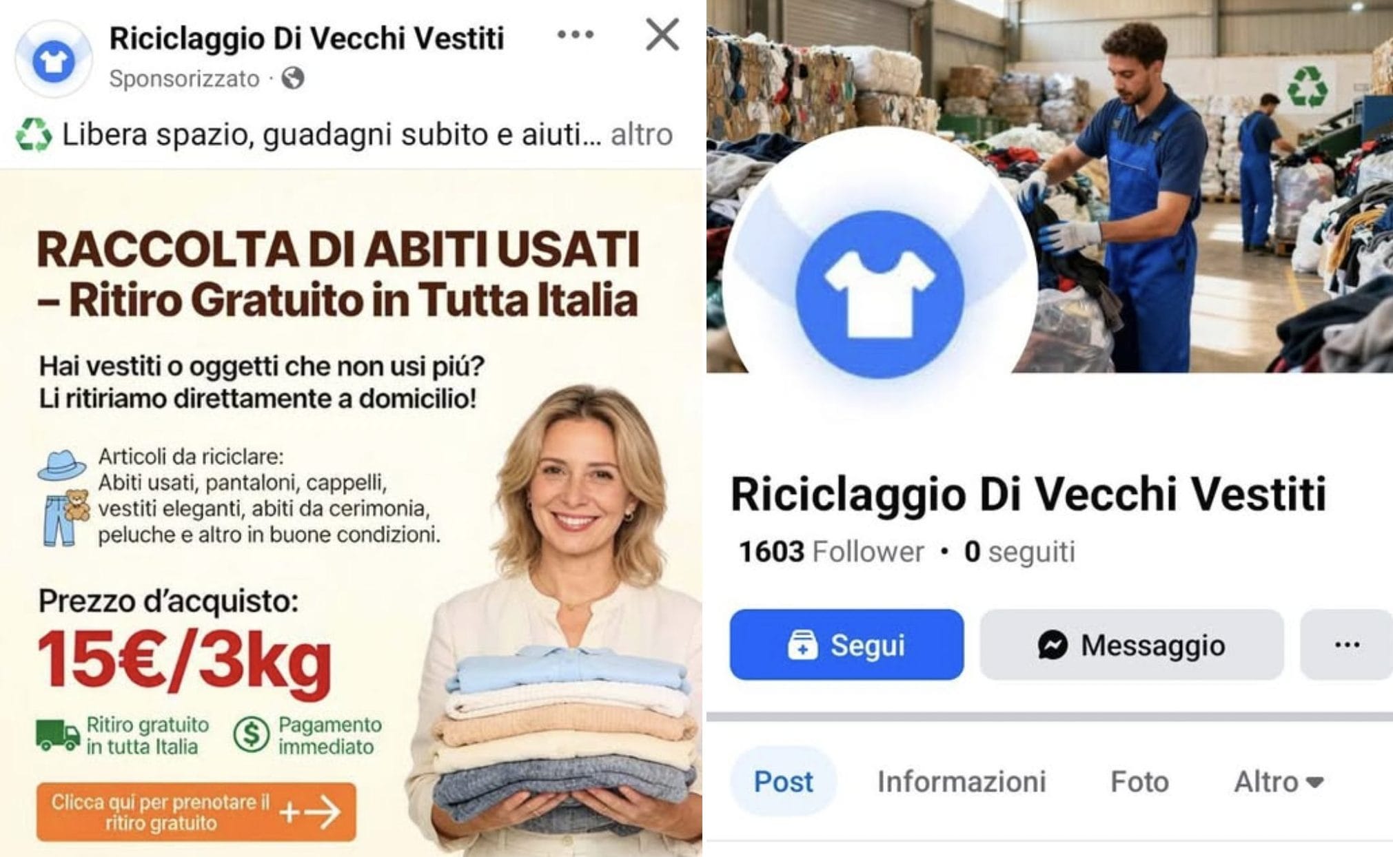 "Paghiamo per i tuoi vestiti usati": come funziona la truffa della falsa beneficenza a Natale