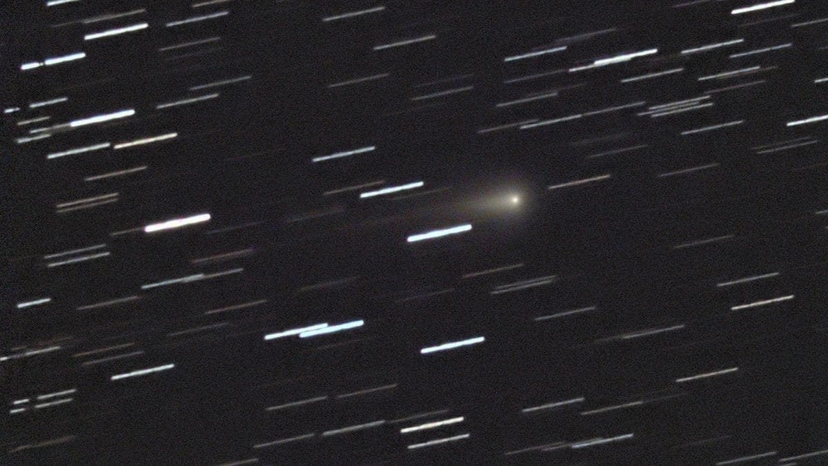 L’oggetto interstellare 3I/ATLAS ripreso a gennaio 2026 da Roma. Credit: Fabrizio Montanucci