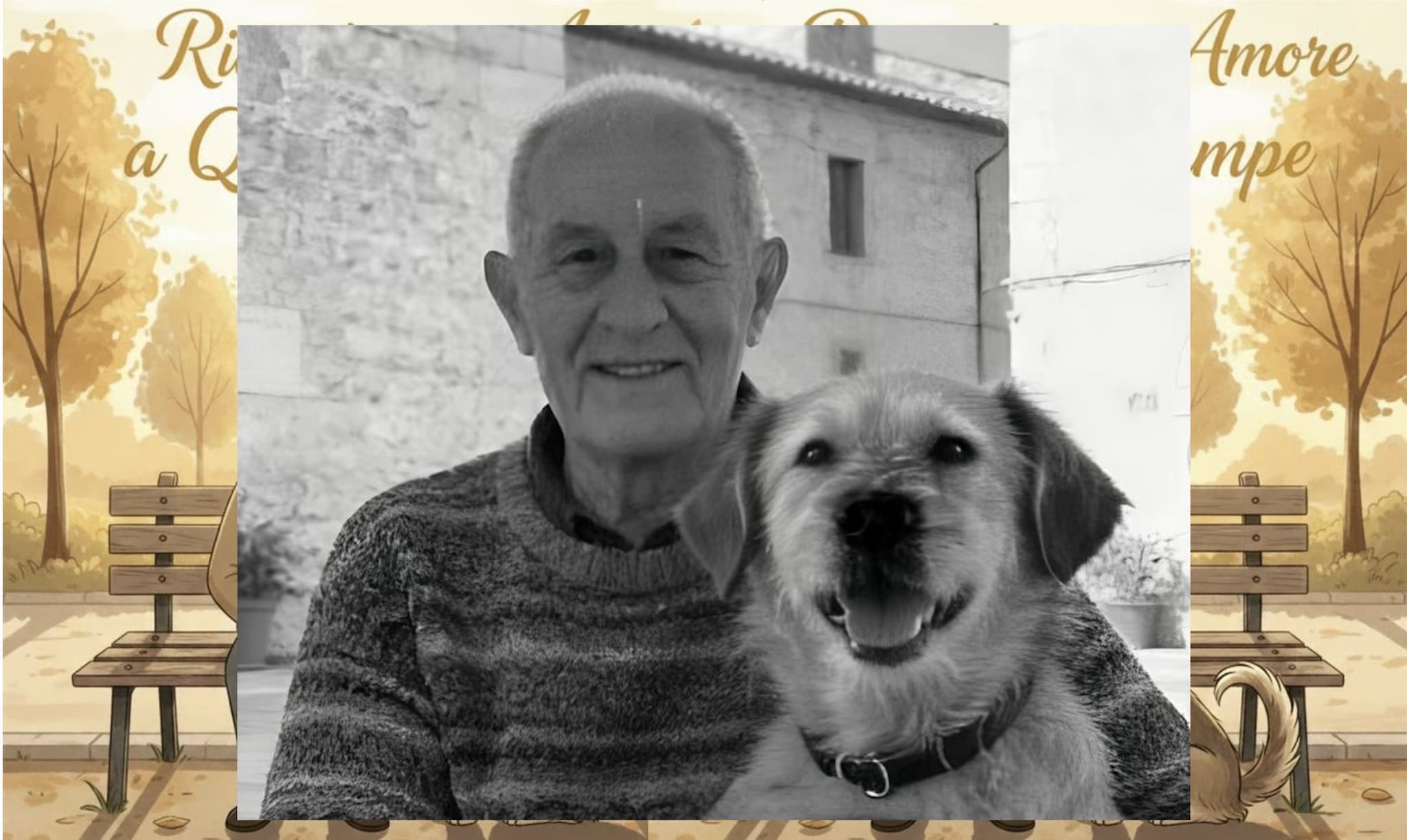 Giuseppe: “Perdonatemi, il mio sogno è vendere un libro per il mio cagnolino scomparso”. Certo, come no