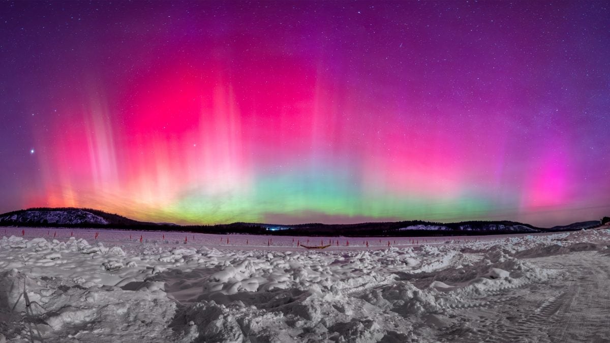 L’aurora boreale del 19 gennaio 2026. Credit: Getty