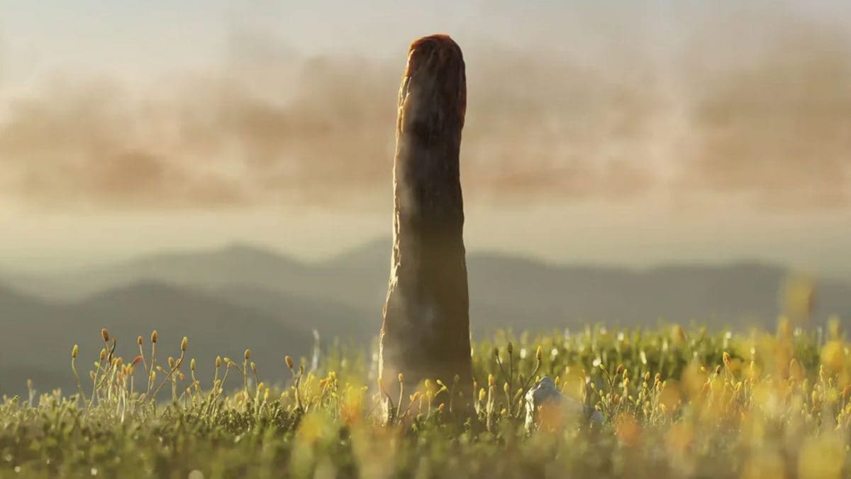 Illustrazione del fossile di Prototaxites, il misterioso gigante di 400 milioni di anni fa / Credit: Loron et al., Science Advances 2026.