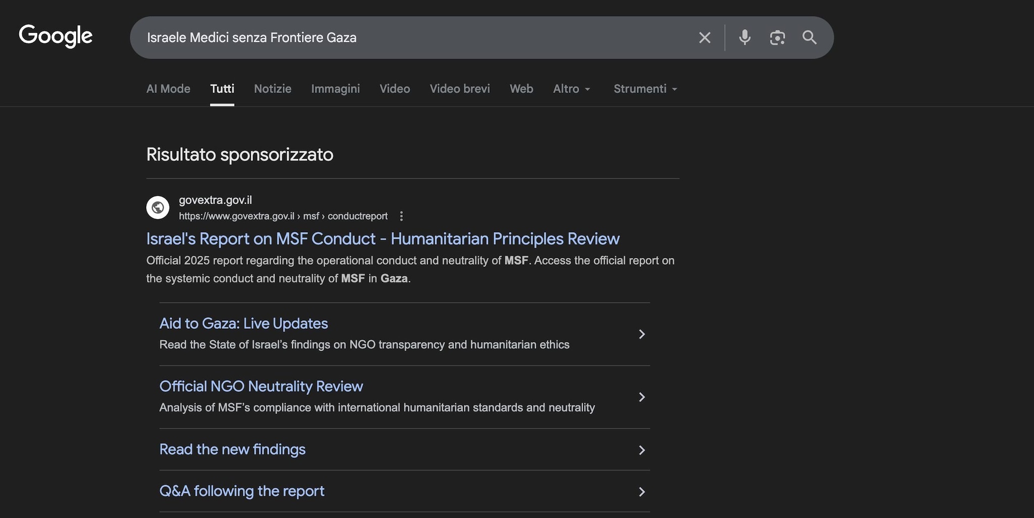 GOOGLE | Le parole chiave associate alla sponsorizzazione