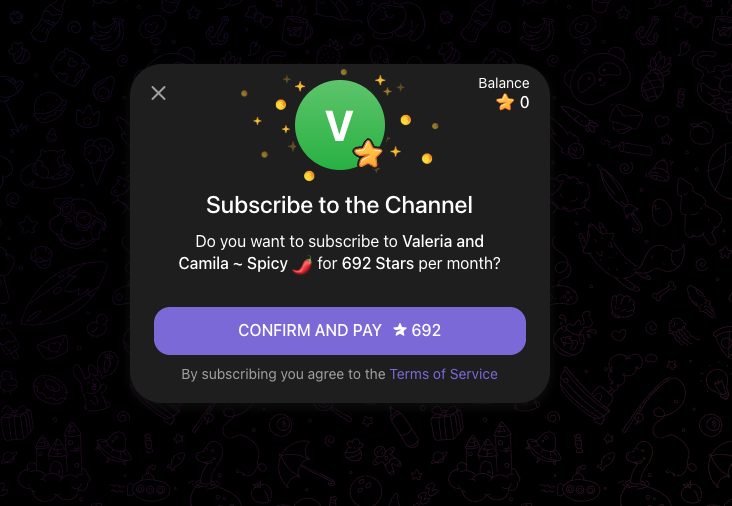 TELEGRAM | L’abbonamento per Valeria e Camila