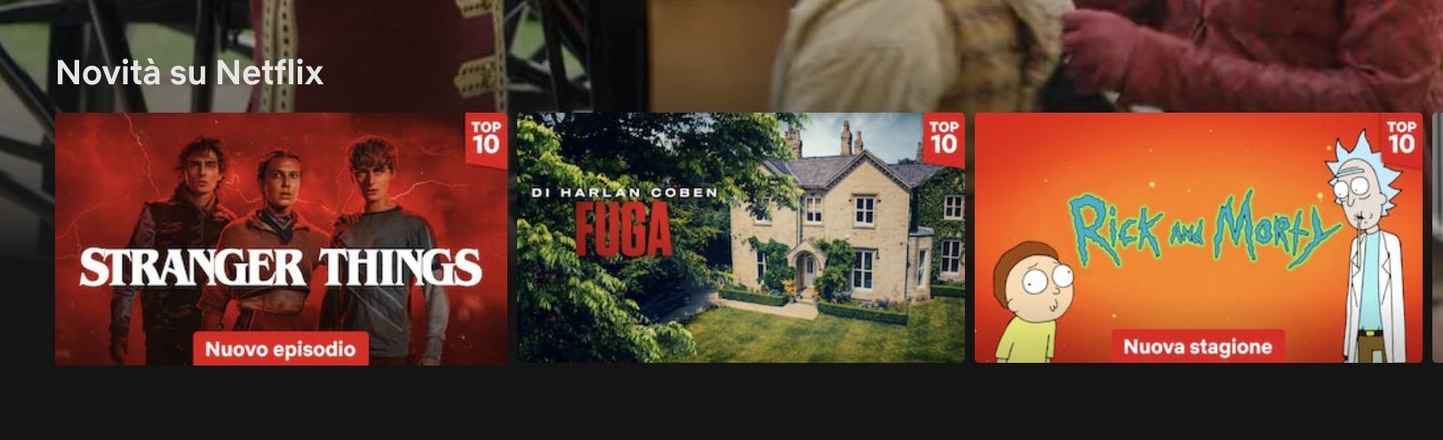 NETFLIX | La sezione novità