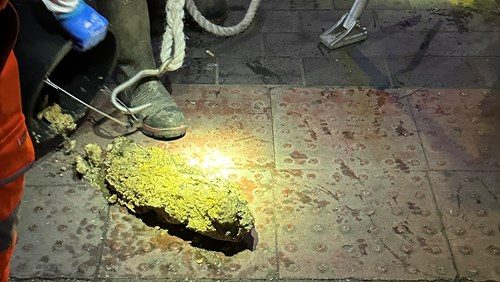 Un pezzo del fatberg. Credit: Thames Water