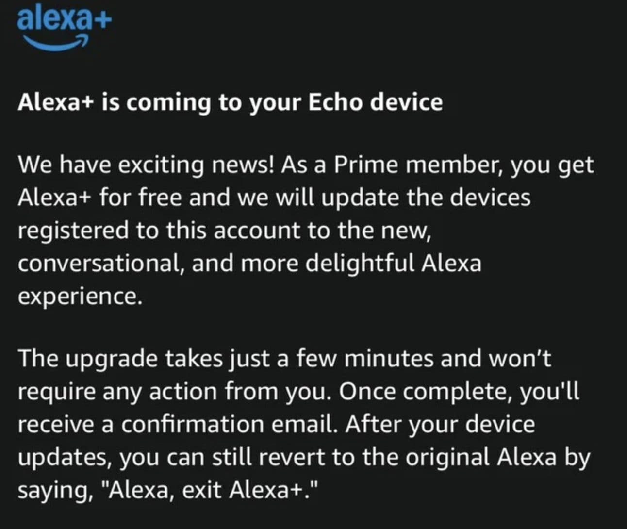 La schermata postata su Reddit che annunciava la novità
