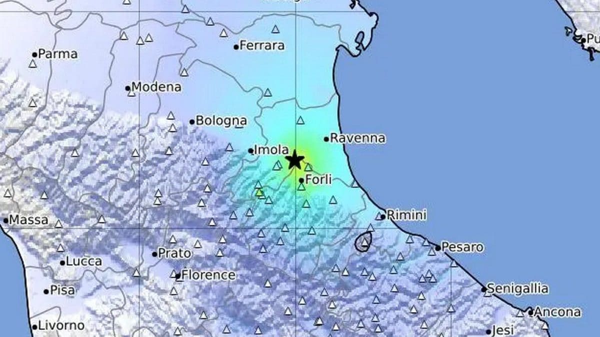 L’epicentro delle due scosse di terremoto in rapida successione del 13 gennaio 2026. Credit: INGV