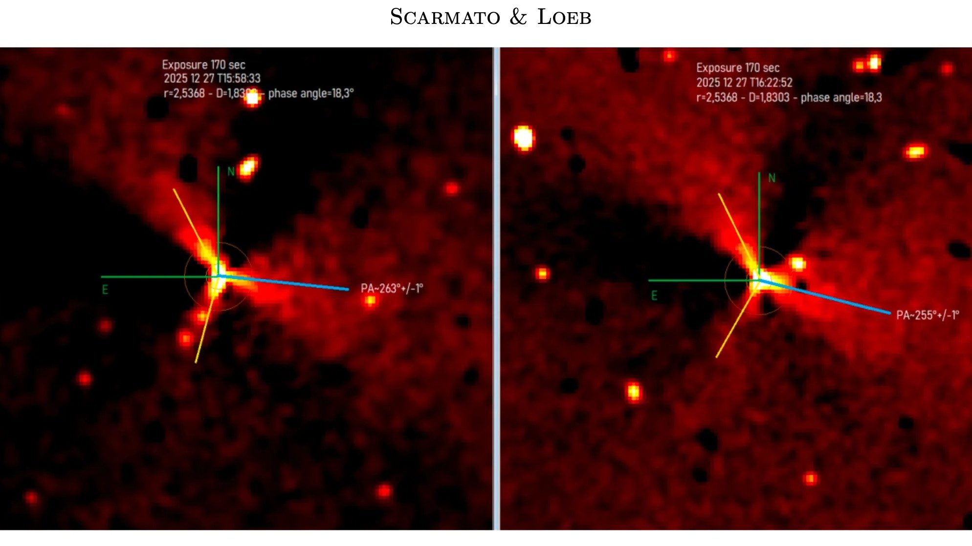 3I/ATLAS, nuova analisi dei getti mostra un possibile “sistema organizzato”: lo studio di Avi Loeb e Toni Scarmato