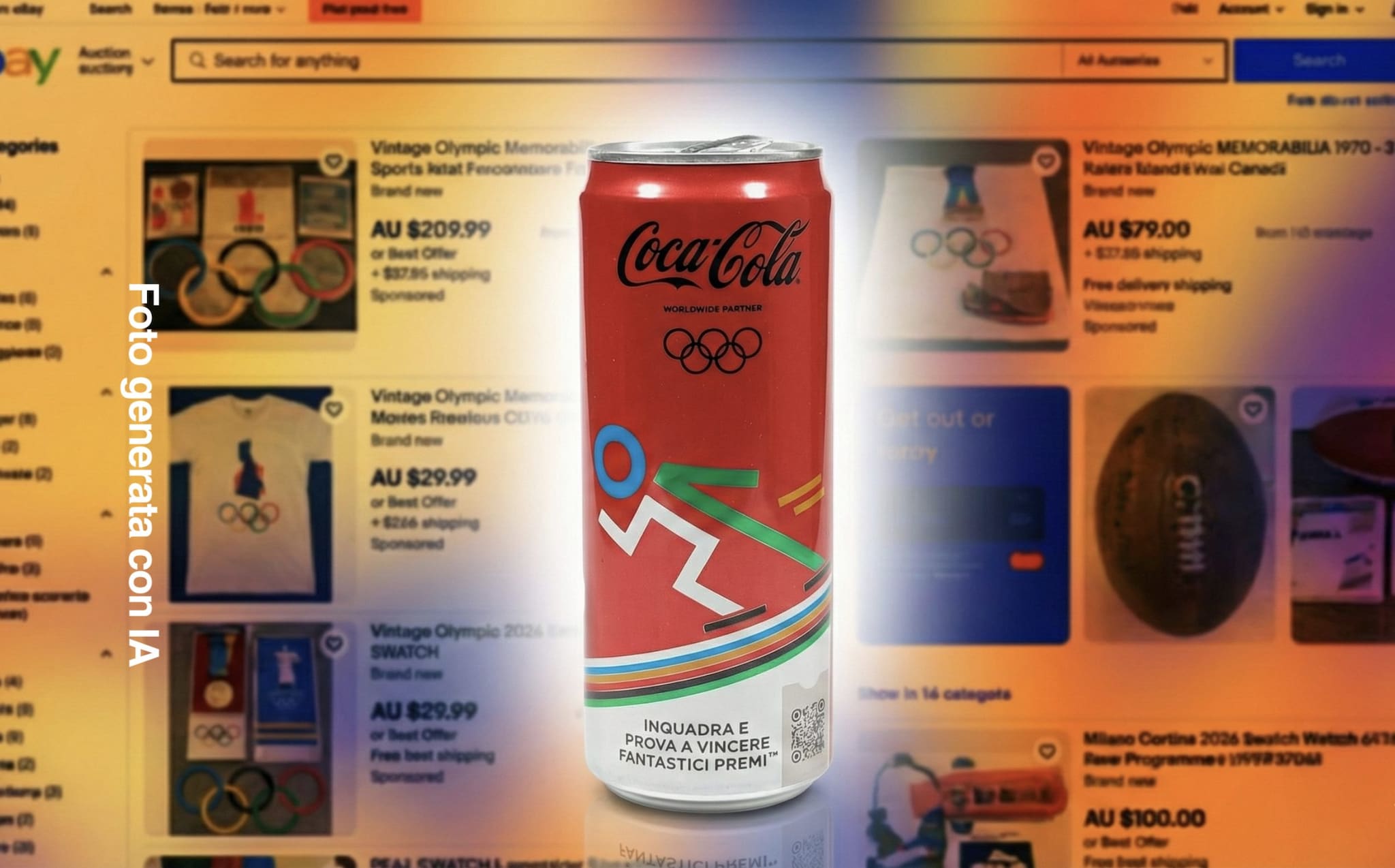 Caccia ai cimeli delle Olimpiadi Milano Cortina: anche una lattina di Coca-Cola vuota vale qualcosa