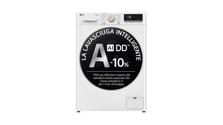 LG AI DD Serie R7 lavasciuga smart