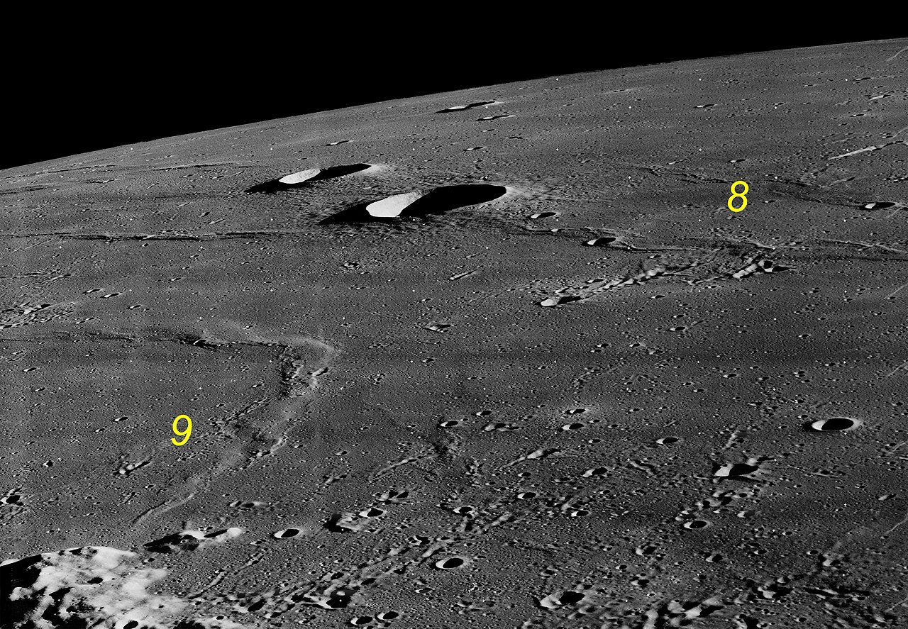 James Stuby, basata su un’immagine della NASA – Lunar and Planetary Institute, Lunar Orbiter Photo GalleryLunar Orbiter 3,