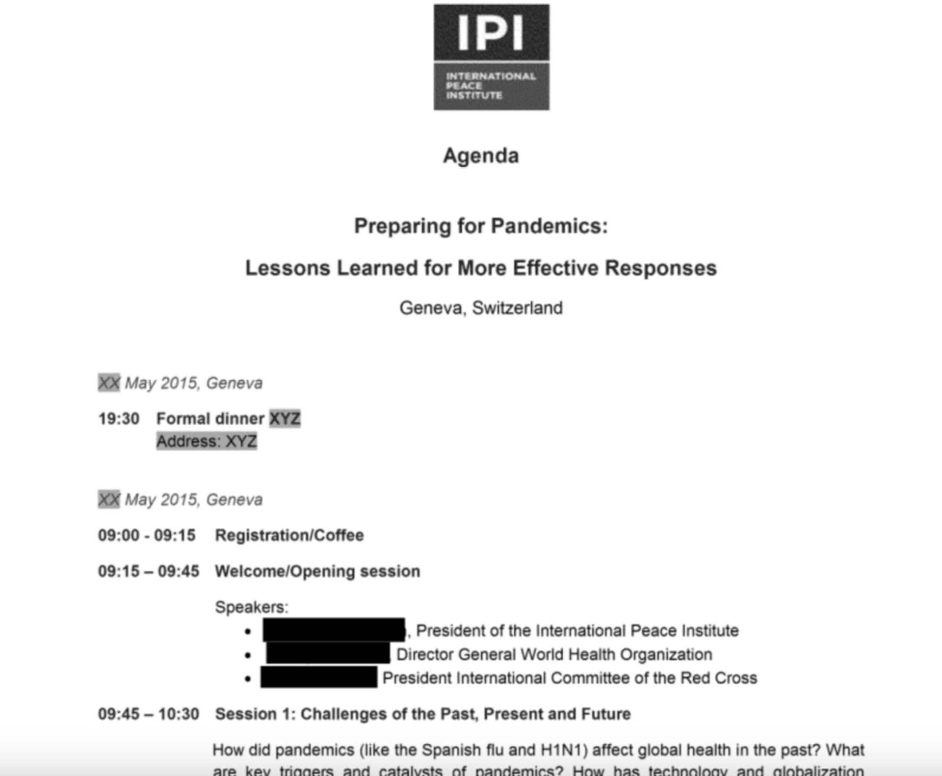 Estratto del documento presente nei file Epstein.