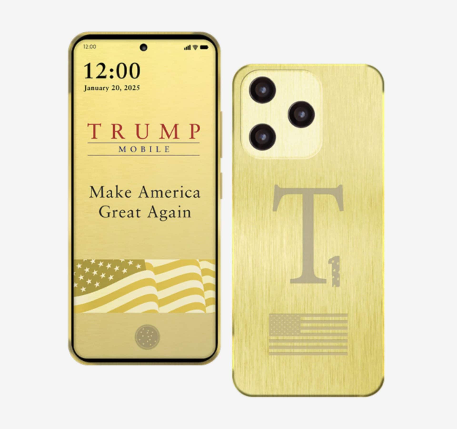 Le immagini del T–1 presenti sul sito di Trump Mobile