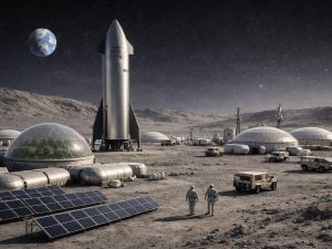 SpaceX sposta l’attenzione da Marte alla Luna: il piano di Elon Musk per una città lunare