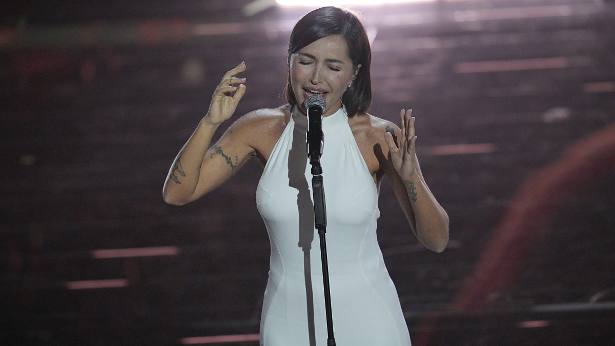 Serena Brancale durante la prima serata della 76esima edizione del Festival di Sanremo