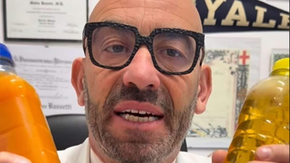 Il professor Matteo Bassetti durante un intervento sui social sulle bevande “zero zuccheri” e sul ruolo dei dolcificanti.