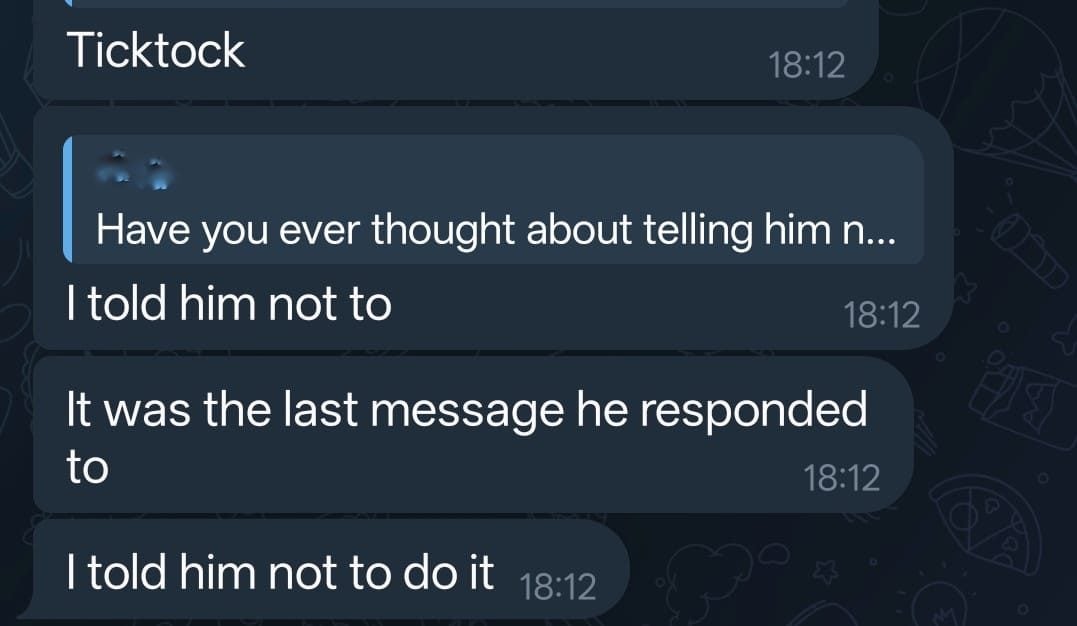 TELEGRAM | Le chat con l’amica del 13enne