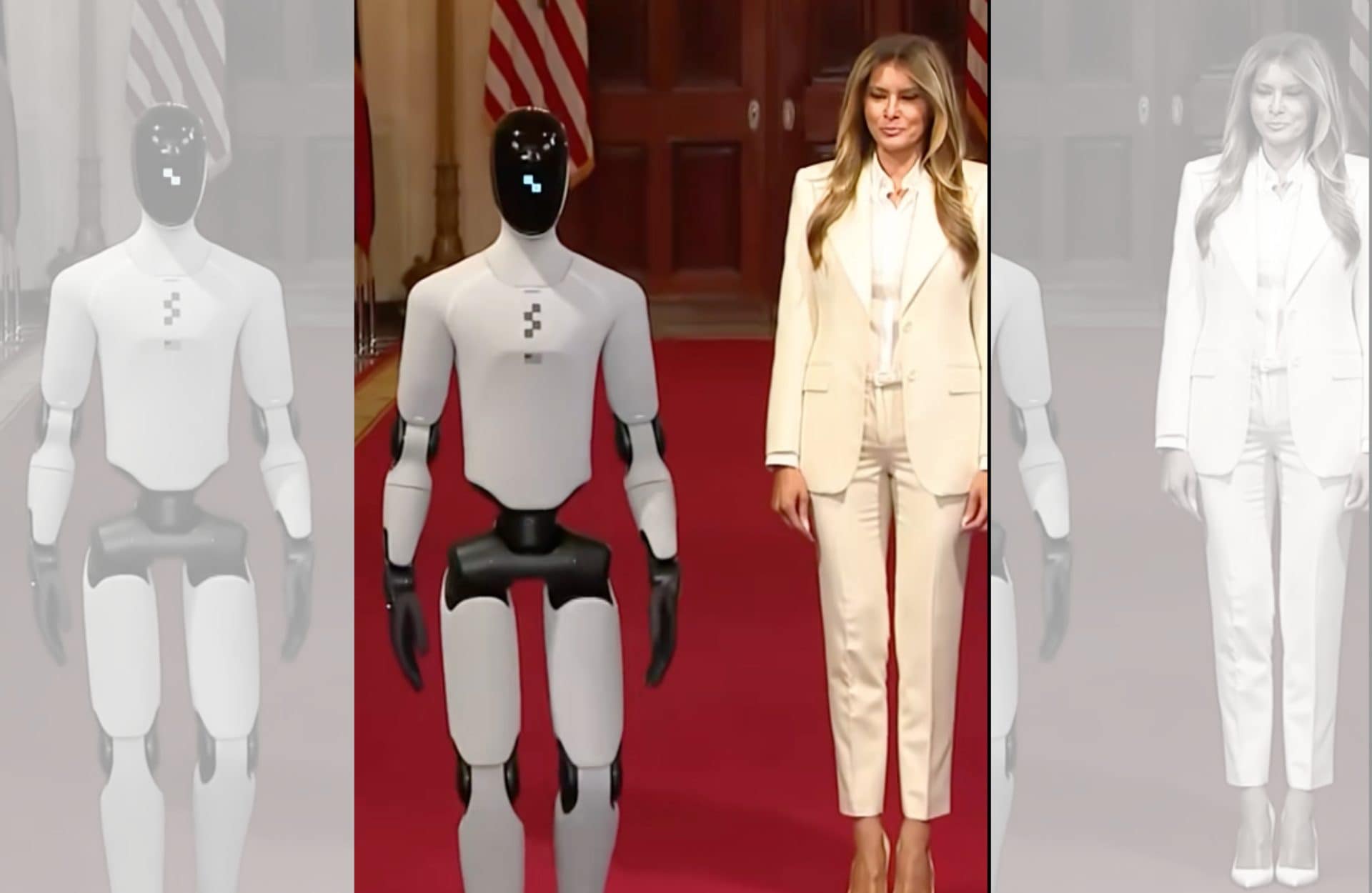 Il primo robot ospite alla Casa Bianca, Melania Trump: "Immaginate un educatore umanoide"