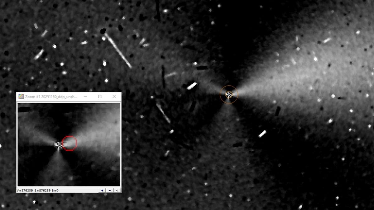 I getti di 3I/ATLAS. Credit: Toni Scarmato/Avi Loeb