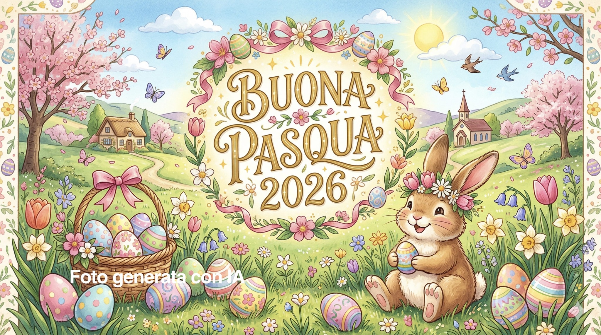 Buona Pasqua 2026, le immagini e le Gif di auguri da mandare su WhatsApp il 5 aprile