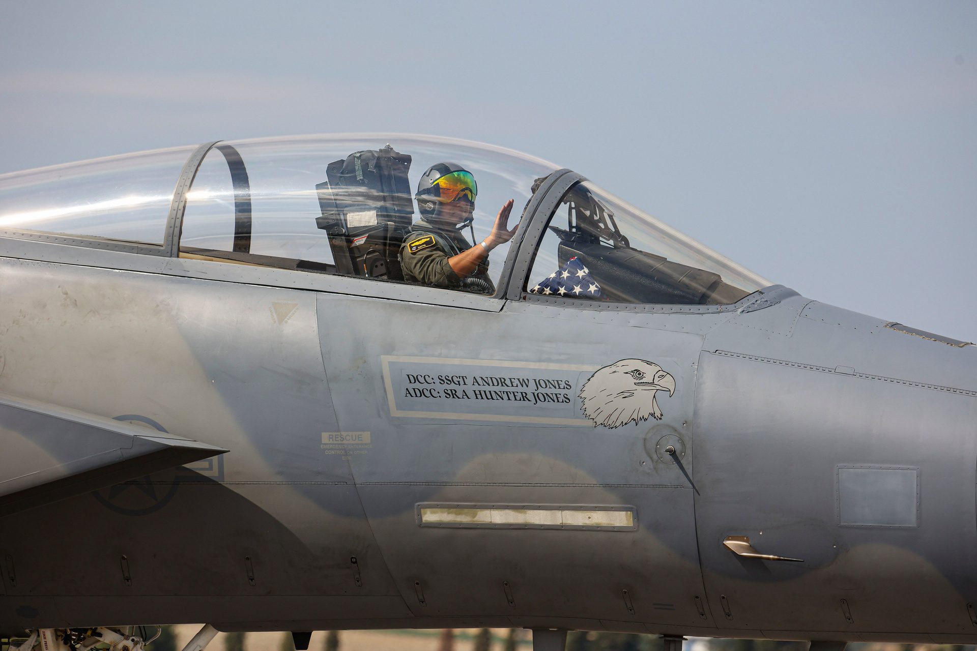 Il pilota di un F–15