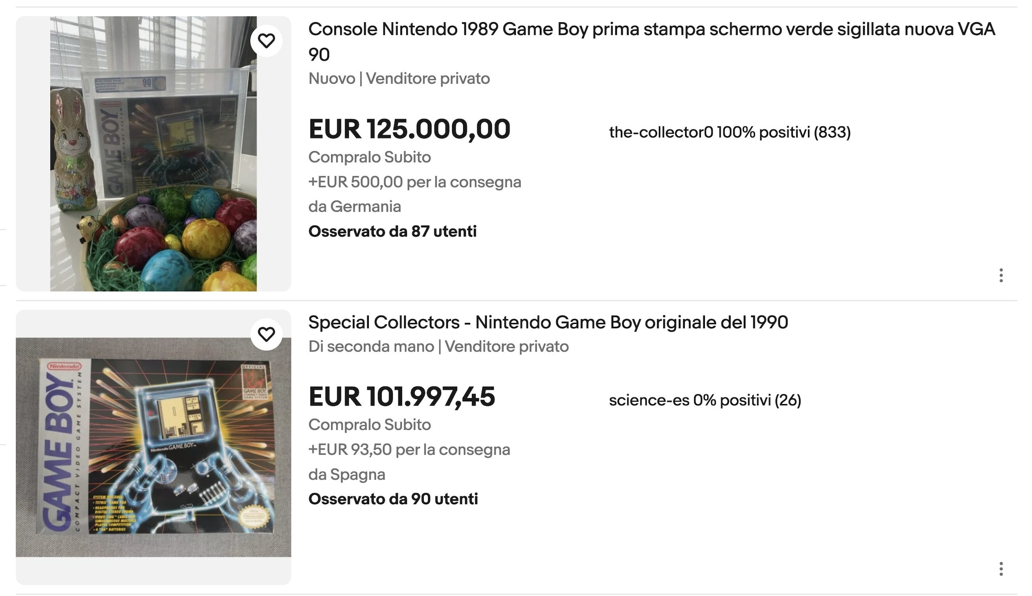 FANPAGE.IT | I Game Boy in vendita su eBay