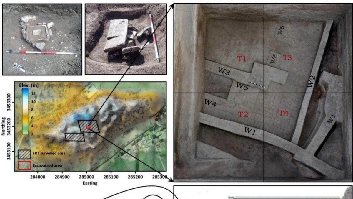 La struttura misteriosa emersa sotto l’antica città egizia in rovina di Buto. Credit: Abouarab et al./Acta Geophys