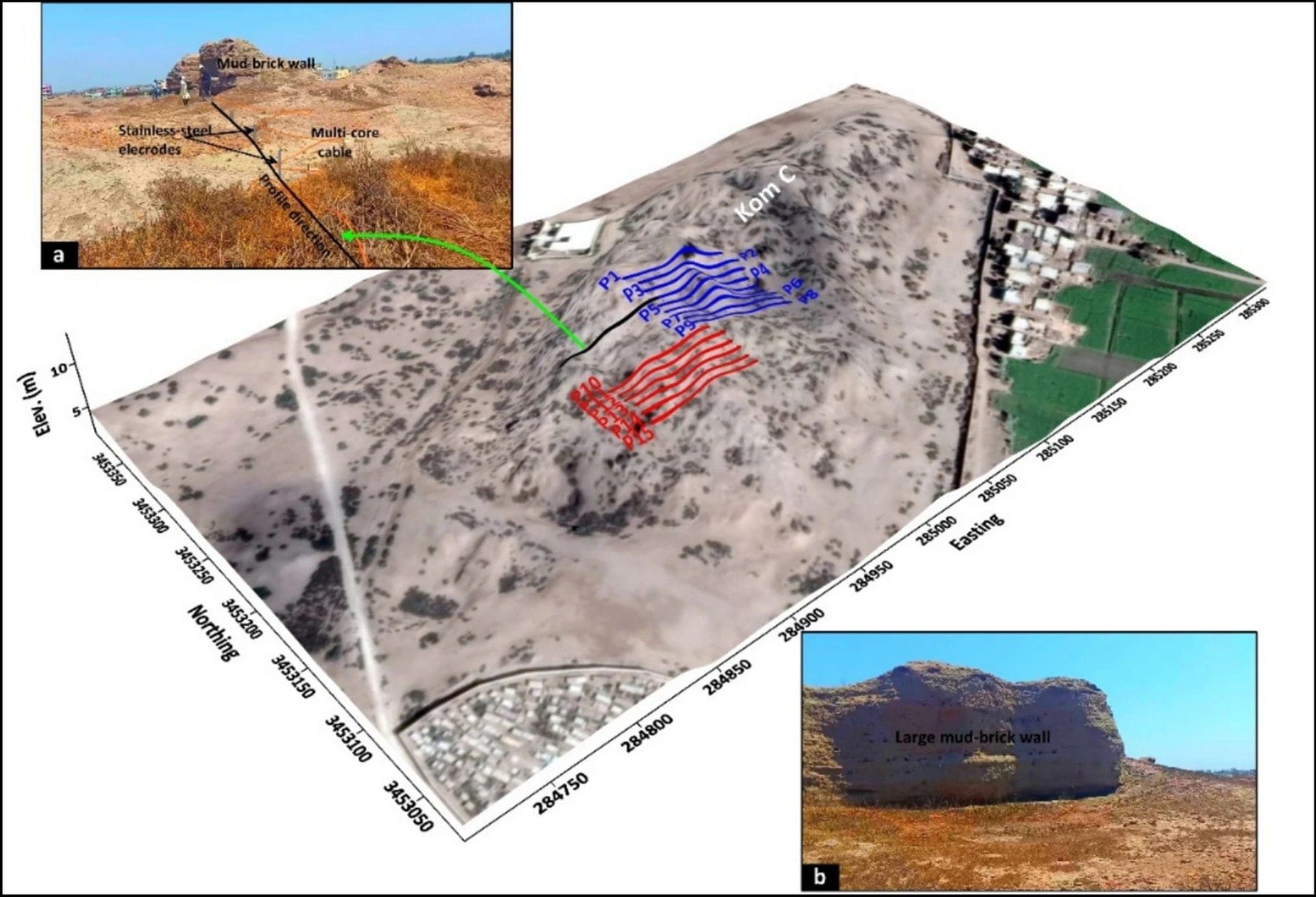 Il sito archeologico di Buto. Credit: Abouarab et al./Acta Geophys