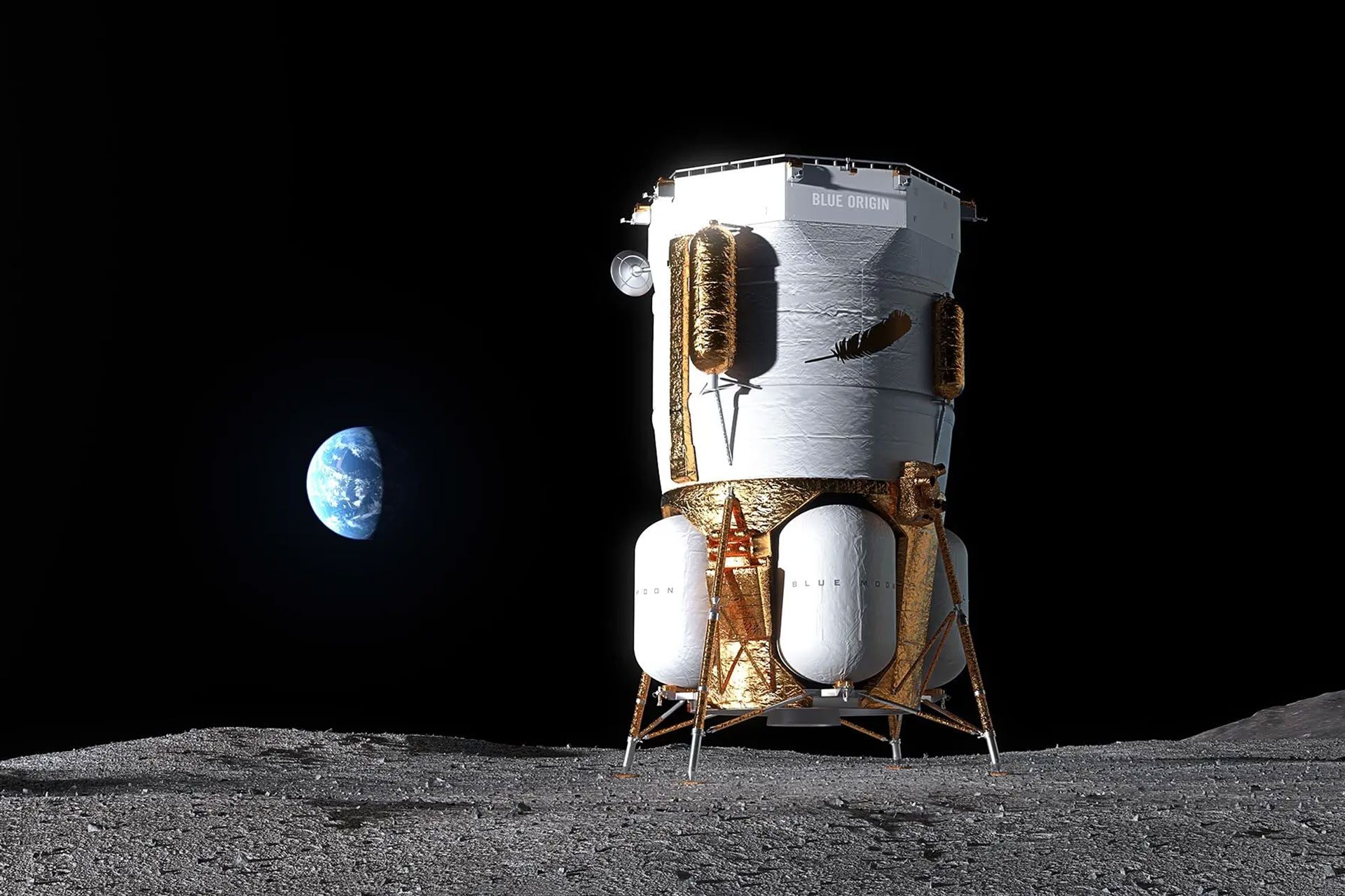 Blue Origin sfida SpaceX: il lander rivale di Starship sulla Luna entro l'anno