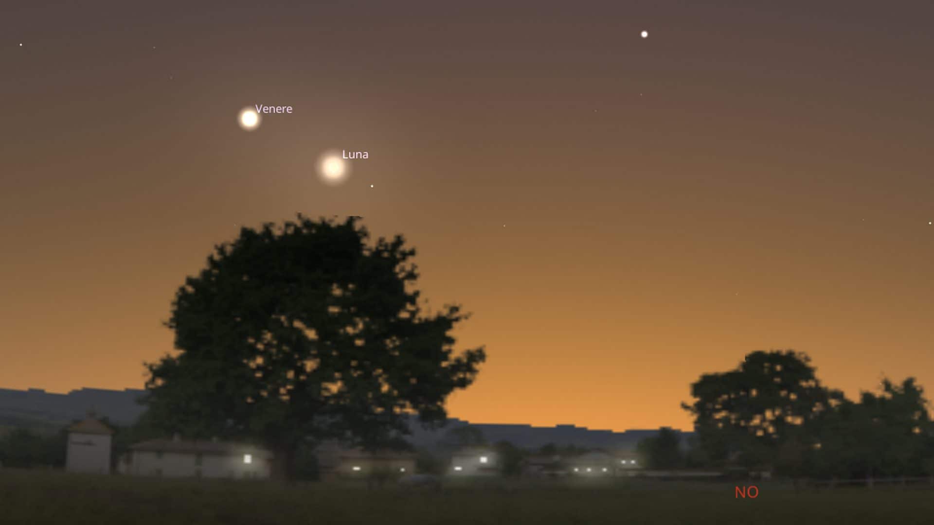 Stasera meraviglioso bacio della falce di Luna a Venere: come vederli nel cielo d'Italia