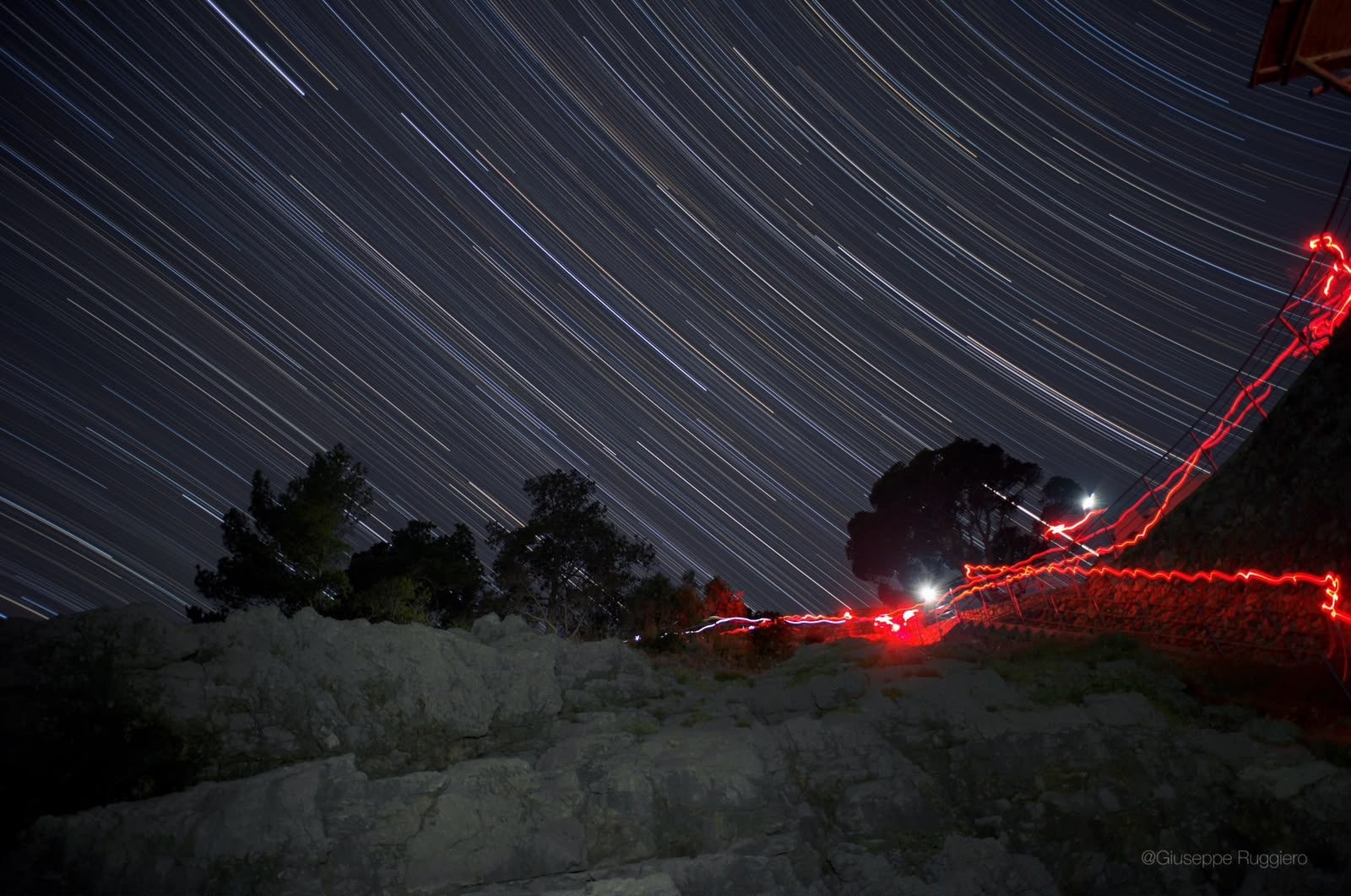 Star trail. Credit: Giuseppe Ruggiero