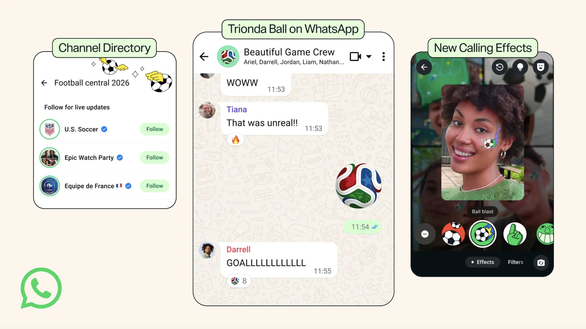 WHATSAPP | Le nuove funzioni introdotte per i Mondiali di Calcio