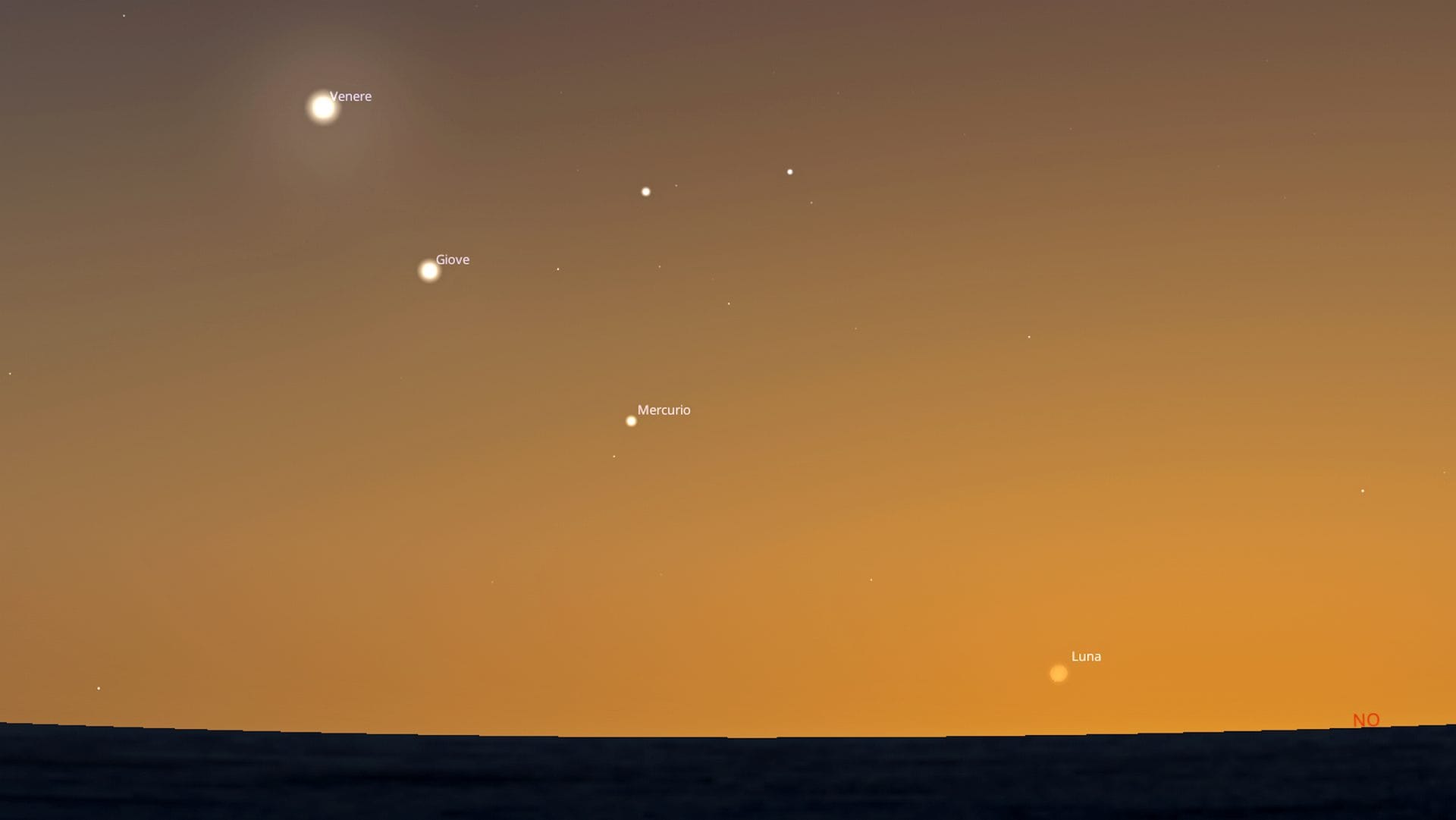 Oggi 15 giugno stupendo allineamento con 3 pianeti e la Luna nei cieli d'Italia: a che ora e come vederlo