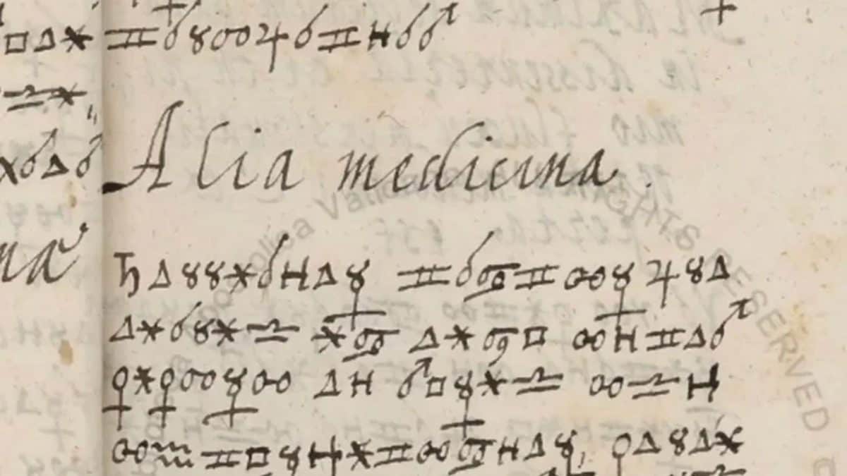 Una delle pagine del cifrario Borg, il manoscritto del XVII secolo decifrato grazie all’intelligenza artificiale